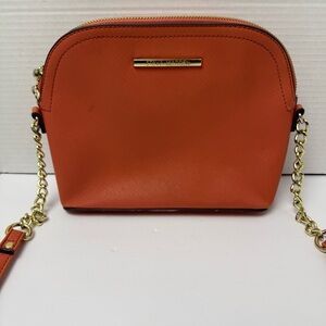 Steve Madden Orange Crossbody Bag with Gold Chain